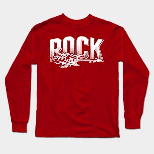 Rock Vintage Grungy Halftone Long Sleeve T-Shirt